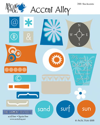 Arctic Frog - By the Sea Accents (pack of 5)